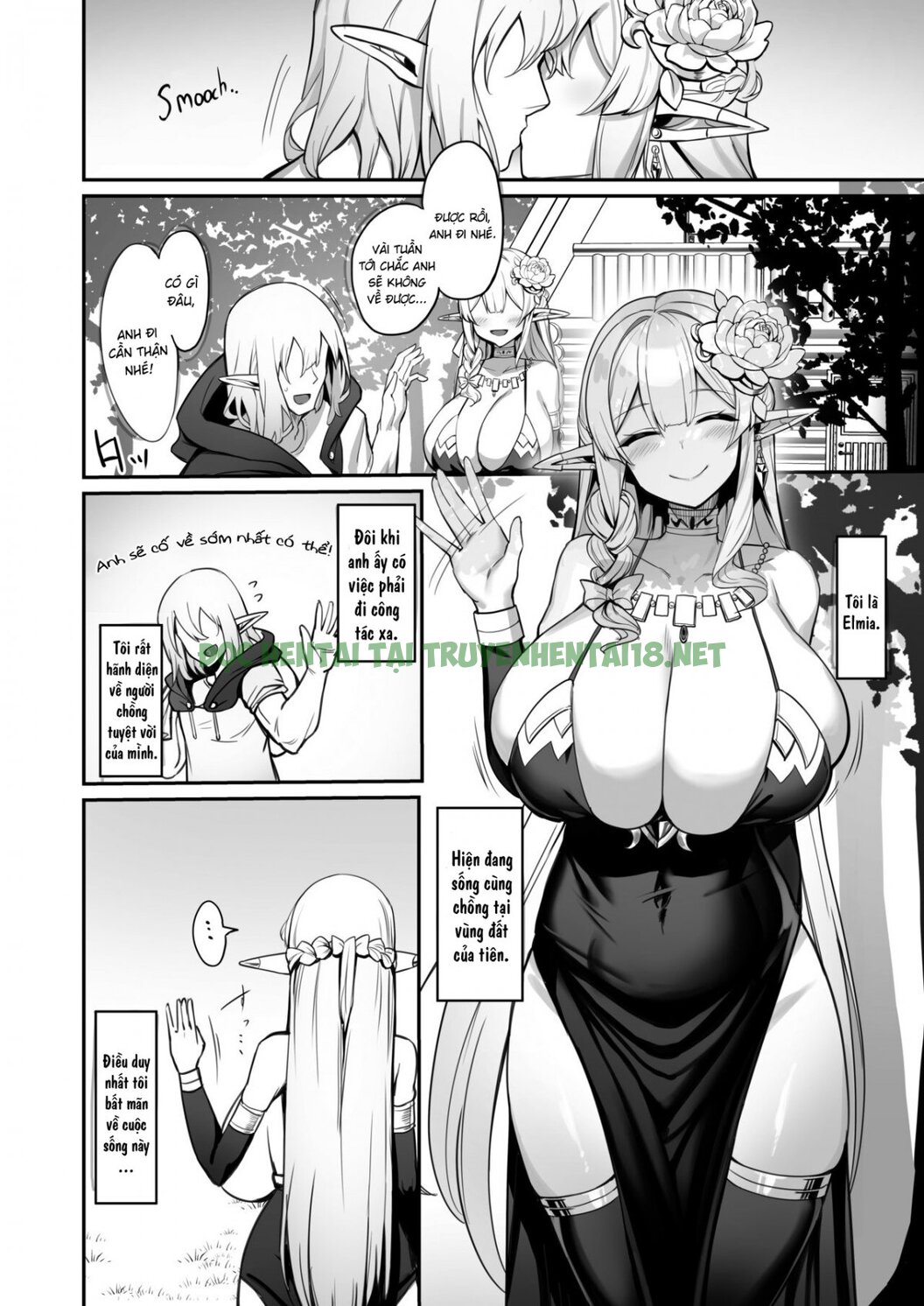 Xem ảnh 3 trong truyện hentai A Manga About An Elf Housewife - One Shot - truyenhentai18.pro