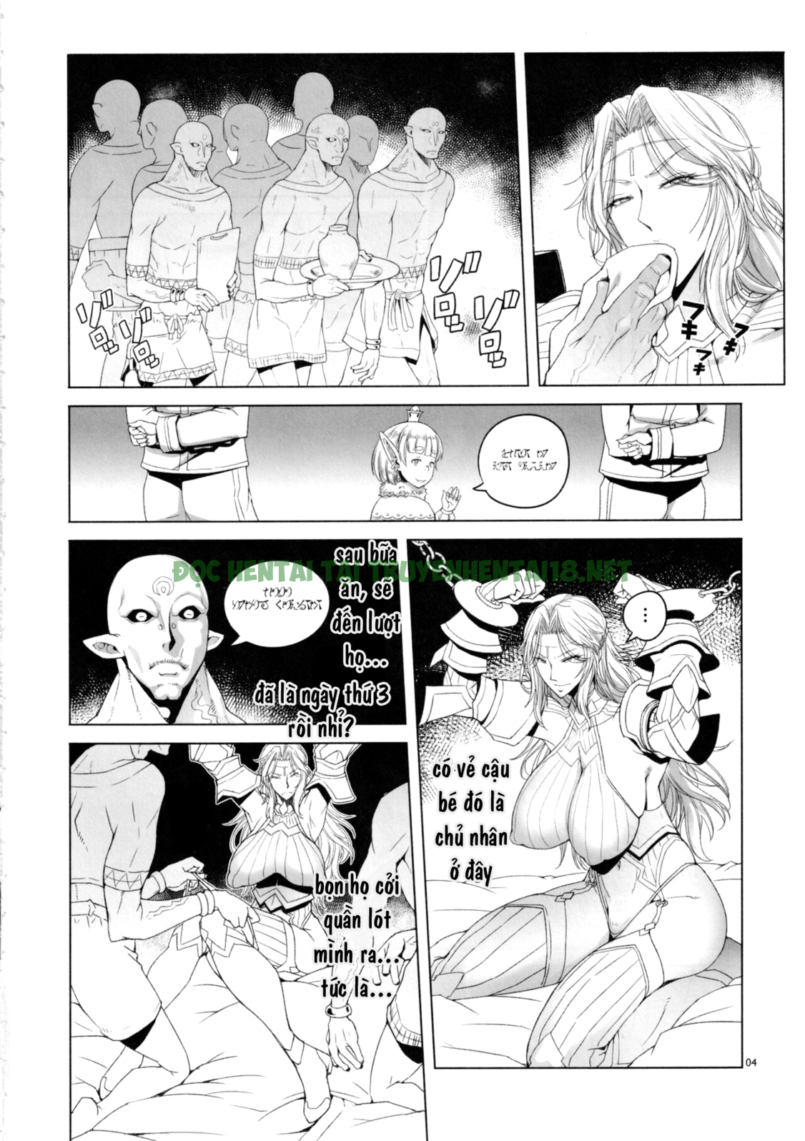Xem ảnh 2 trong truyện hentai Liora Torawareta Onna Kishi - One Shot - truyenhentai18.pro