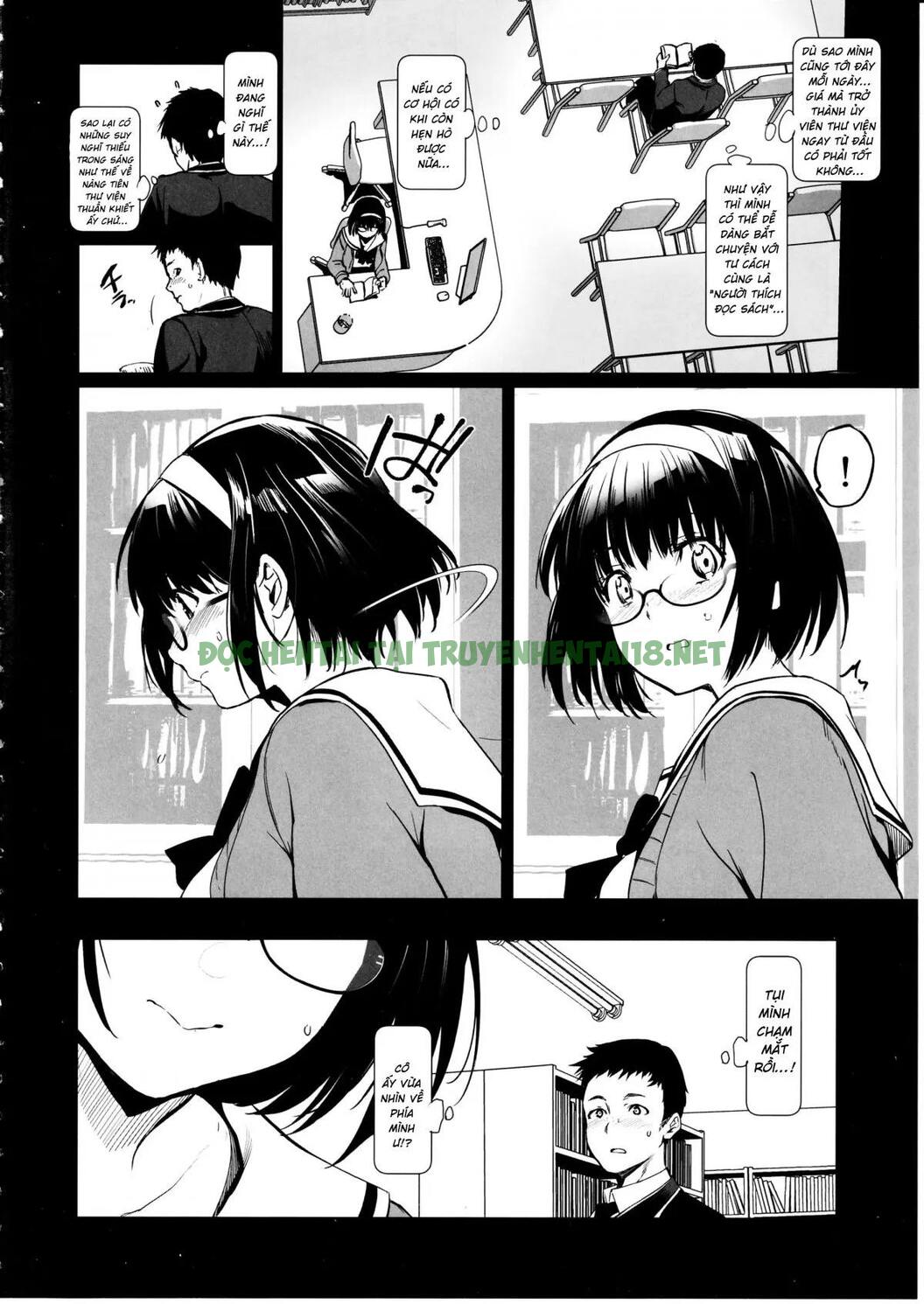 Xem ảnh 3 trong truyện hentai Makima-san Wa Toshoshitsu No Yousei - One Shot - truyenhentai18.pro