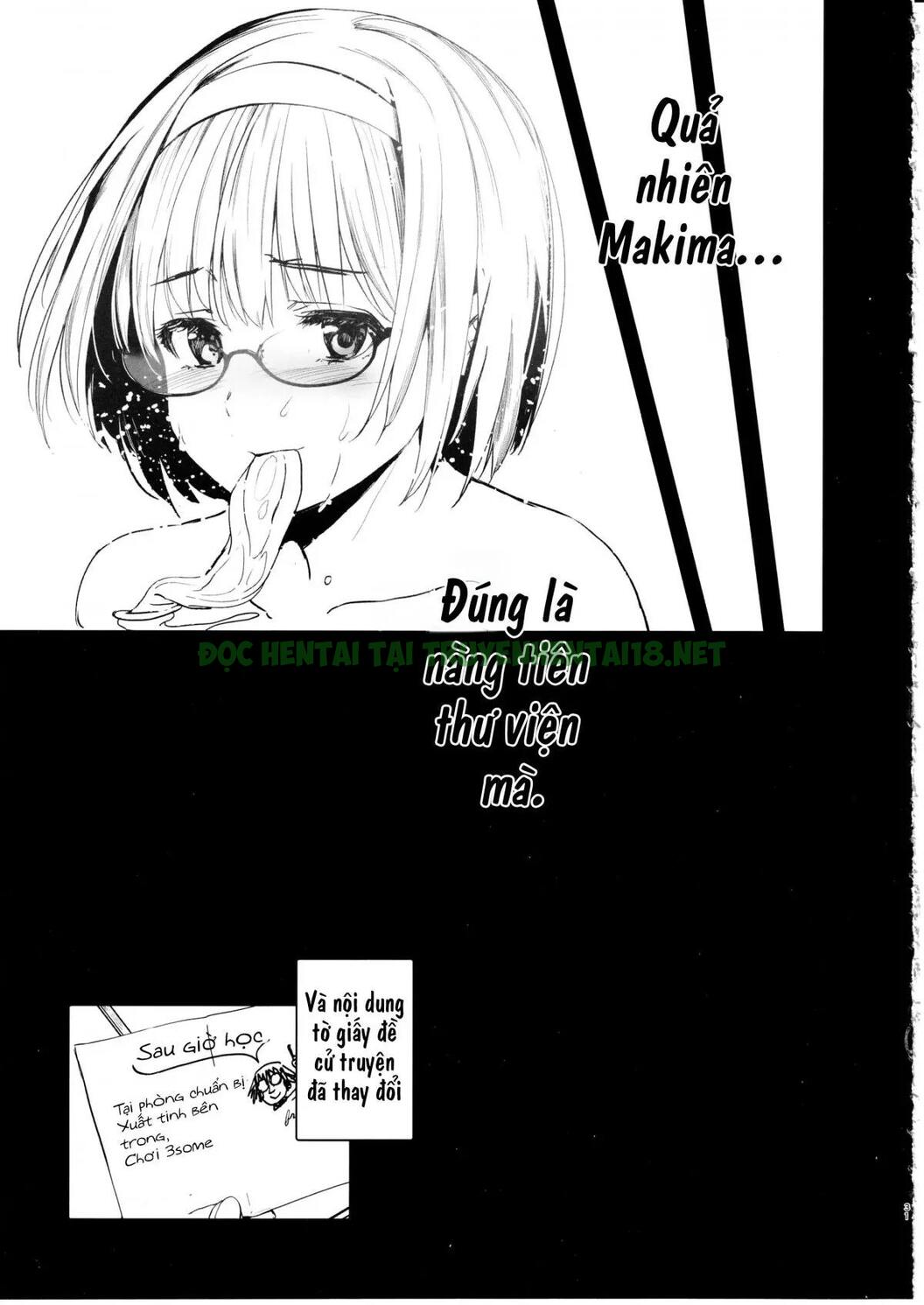 Xem ảnh 32 trong truyện hentai Makima-san Wa Toshoshitsu No Yousei - One Shot - truyenhentai18.pro