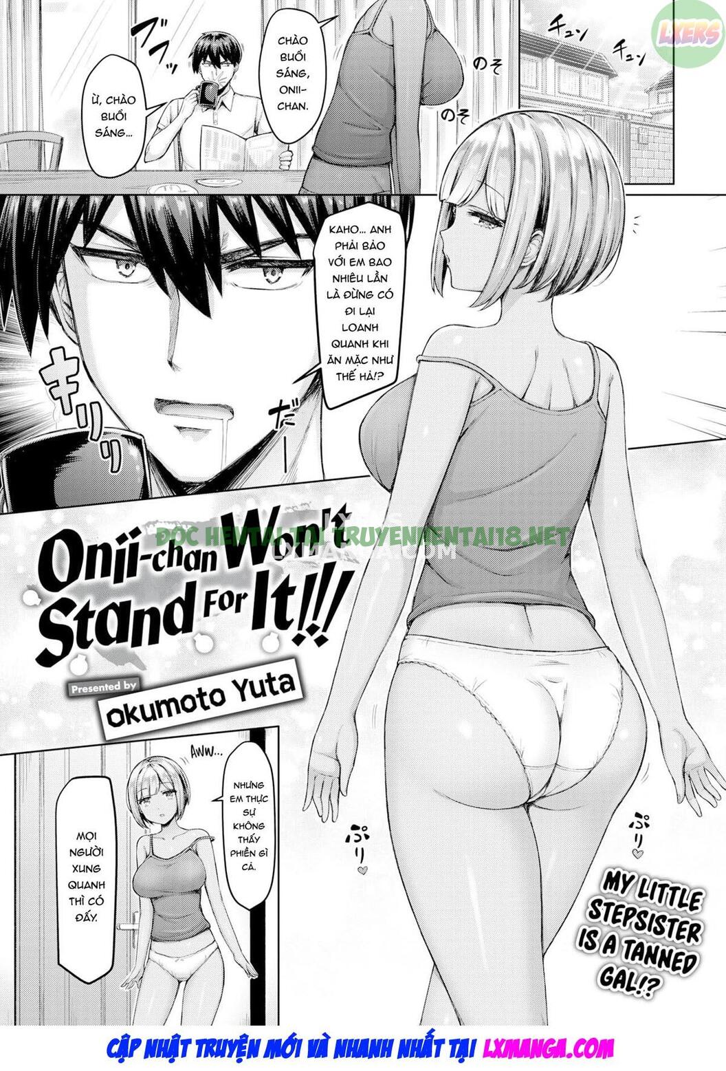 Hình ảnh 3 trong Onii-chan Won't Stand For It!!! - One Shot - Hentaimanhwa.net